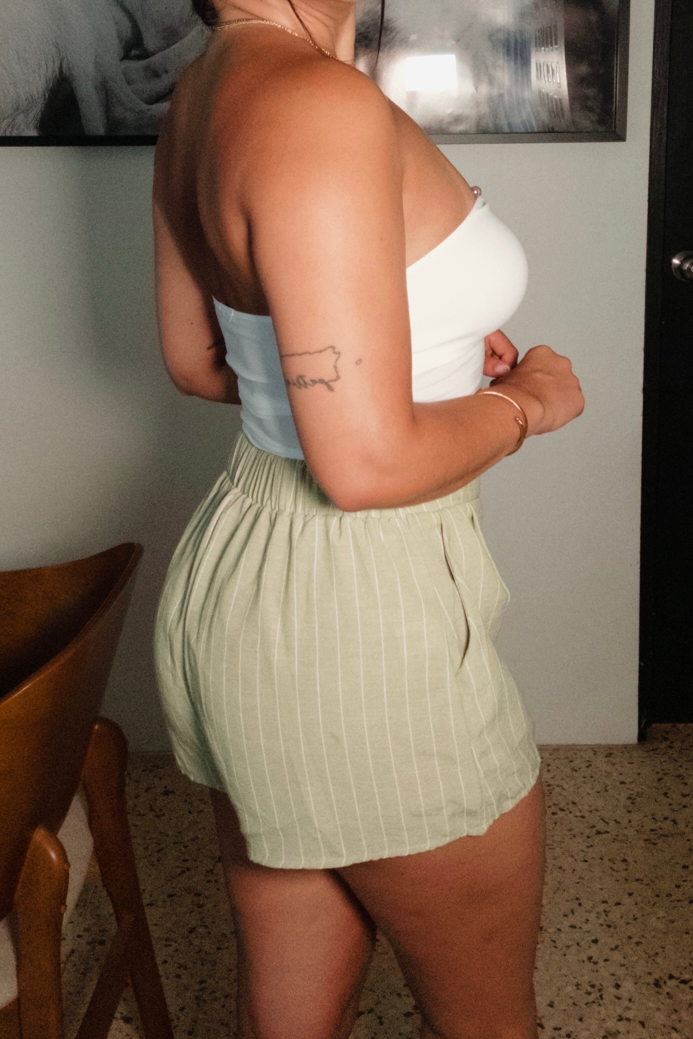 White Stapless Top