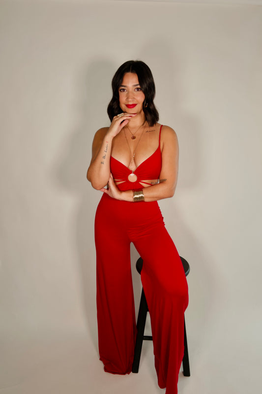 PREORDEN: Ruby Red Jumpsuit