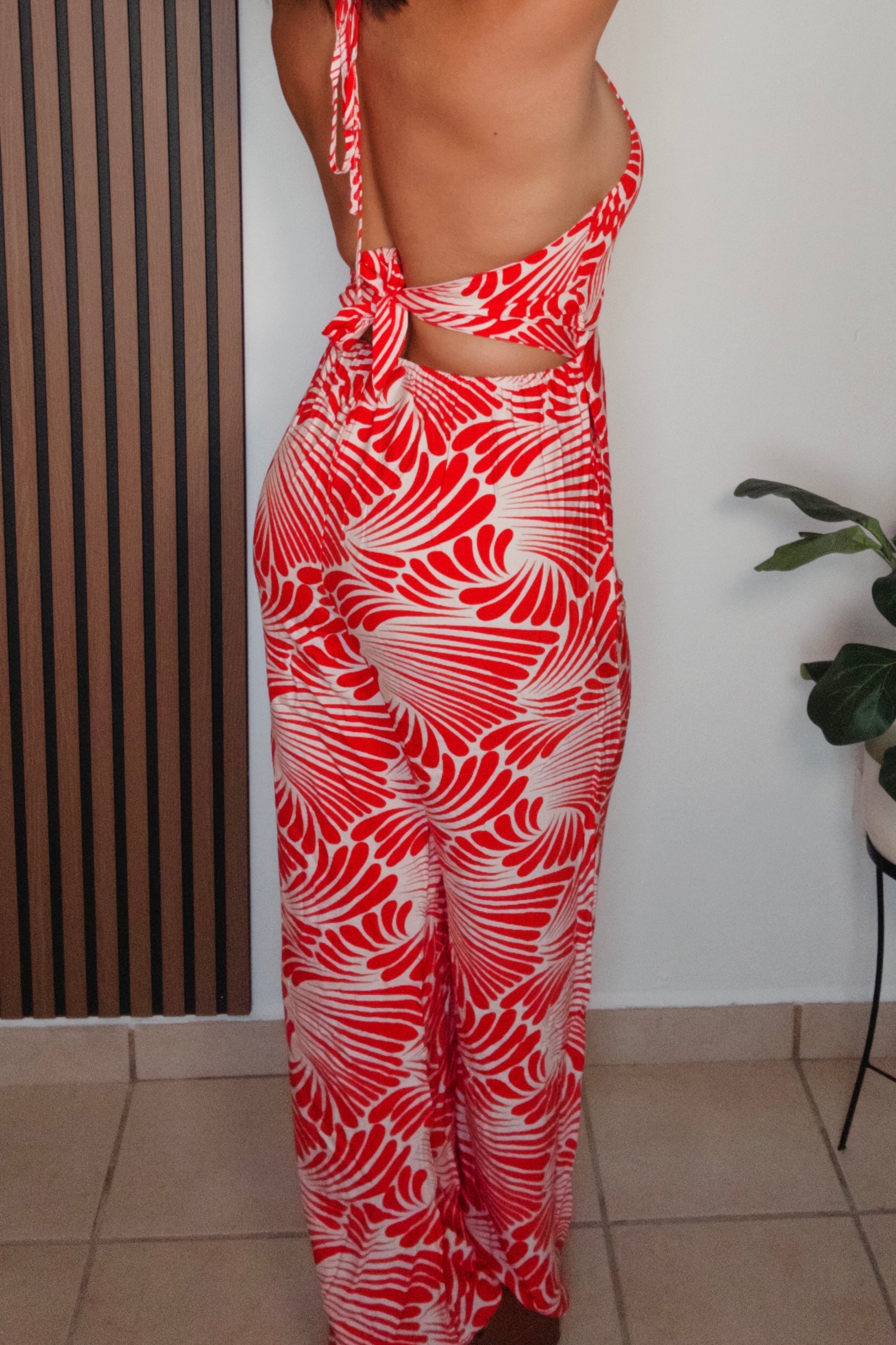 Tropi Open Back Jumpsuit