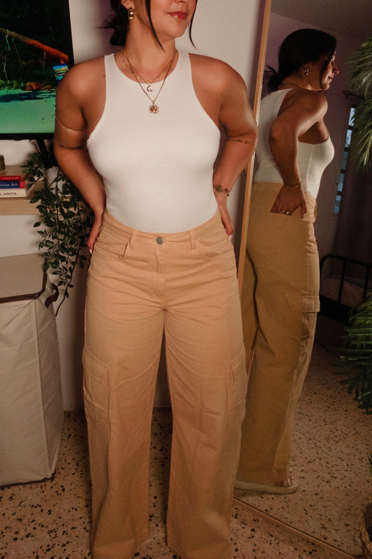 Taupe Cargo Pants