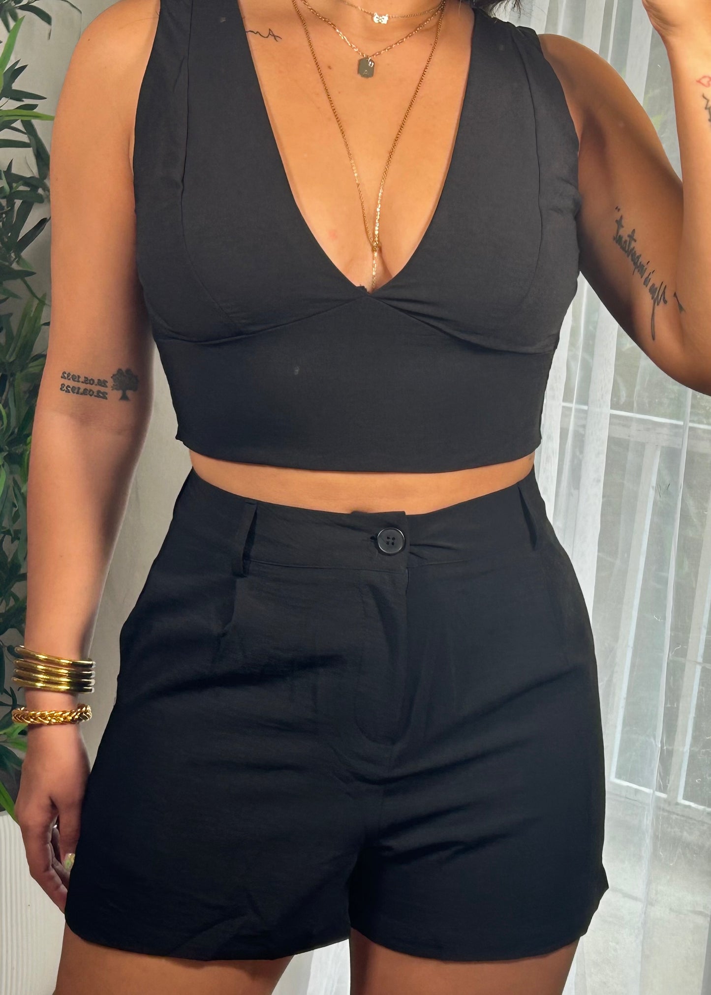 Black Breezy Top&Pant Set