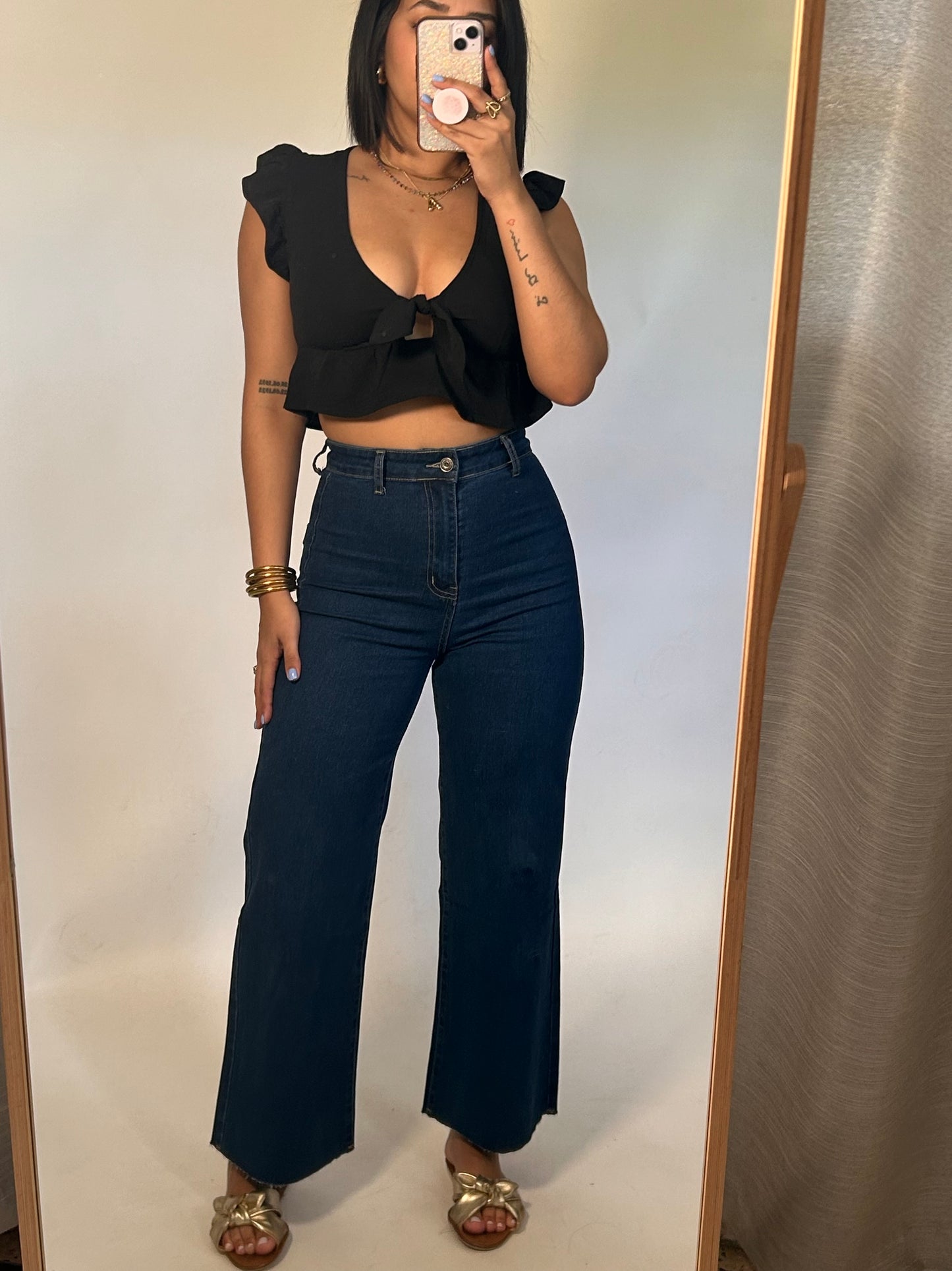 High Waist Stretch Denim