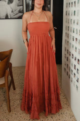 Rust Open Back Maxi