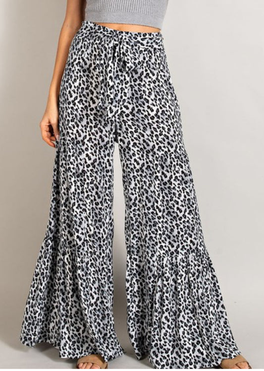 Animal Print Palazzo Pants