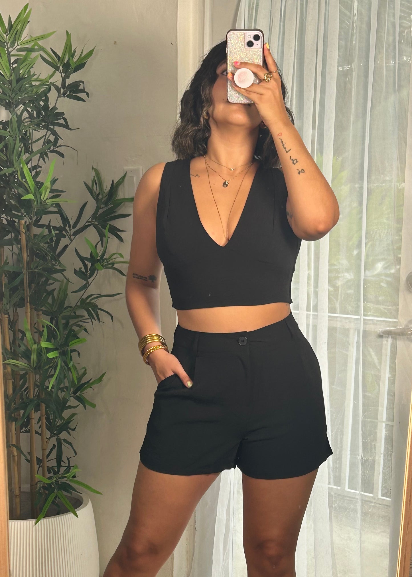 Black Breezy Top&Pant Set