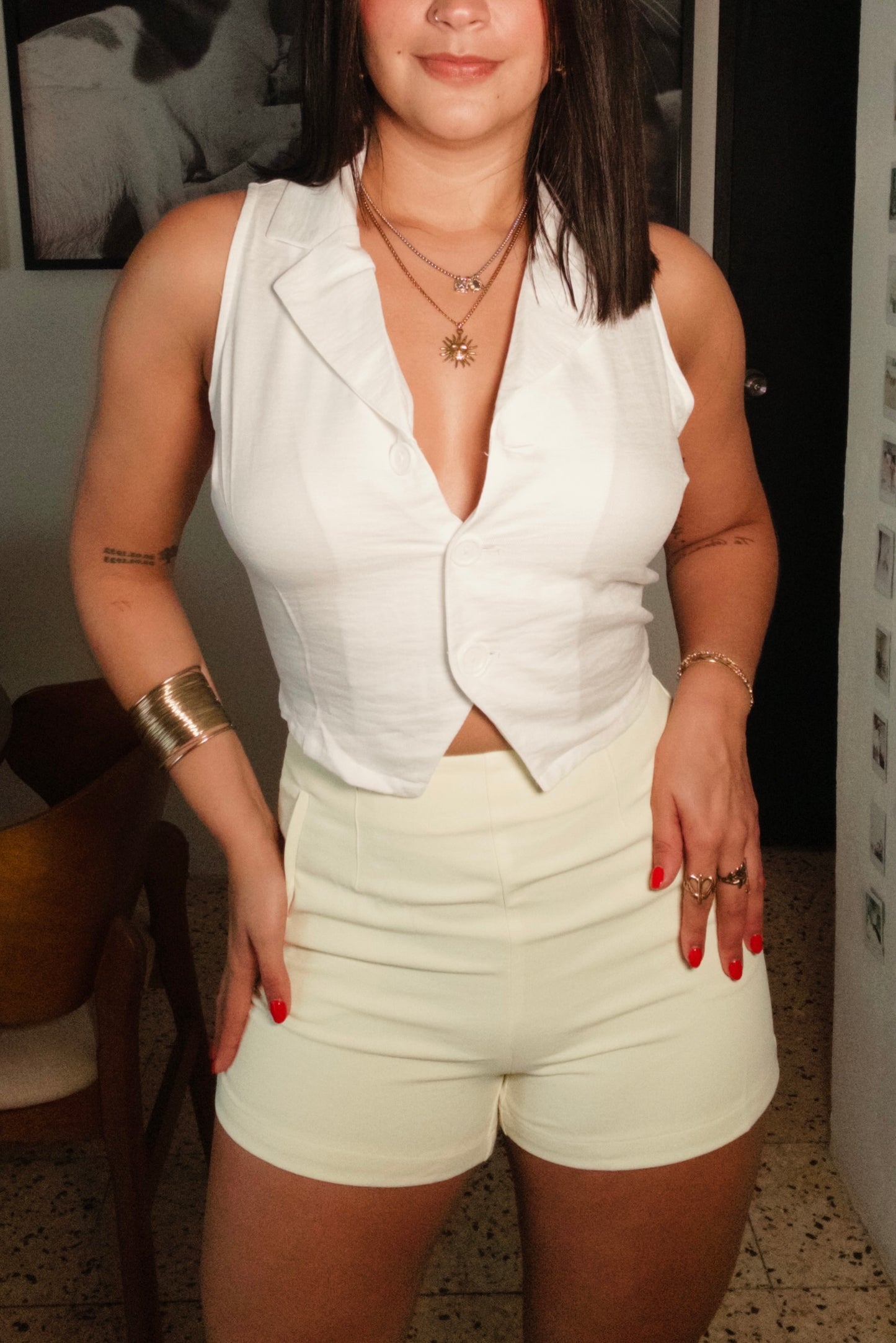 White Vest Crop