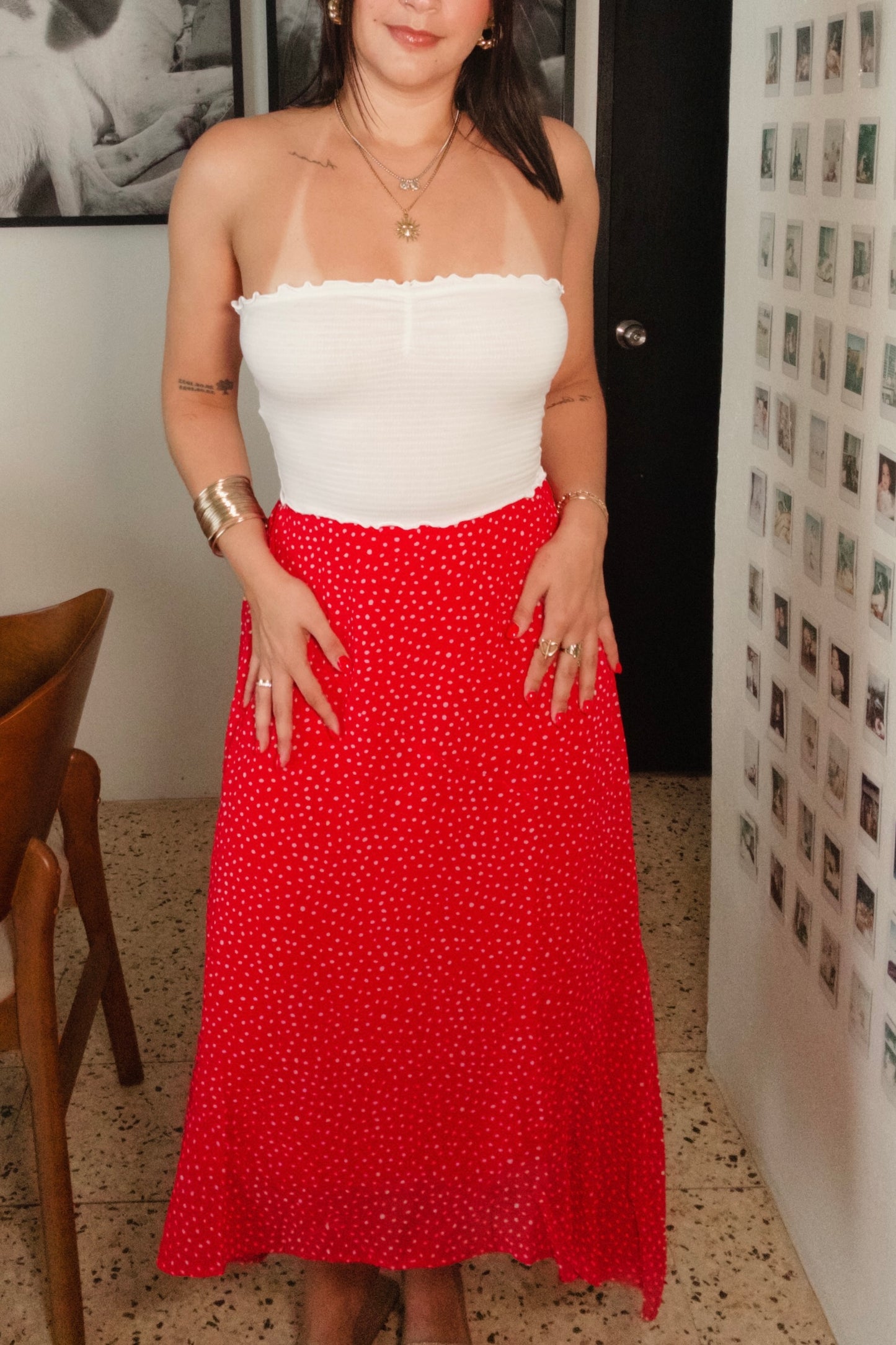Red Polkadot Skirt