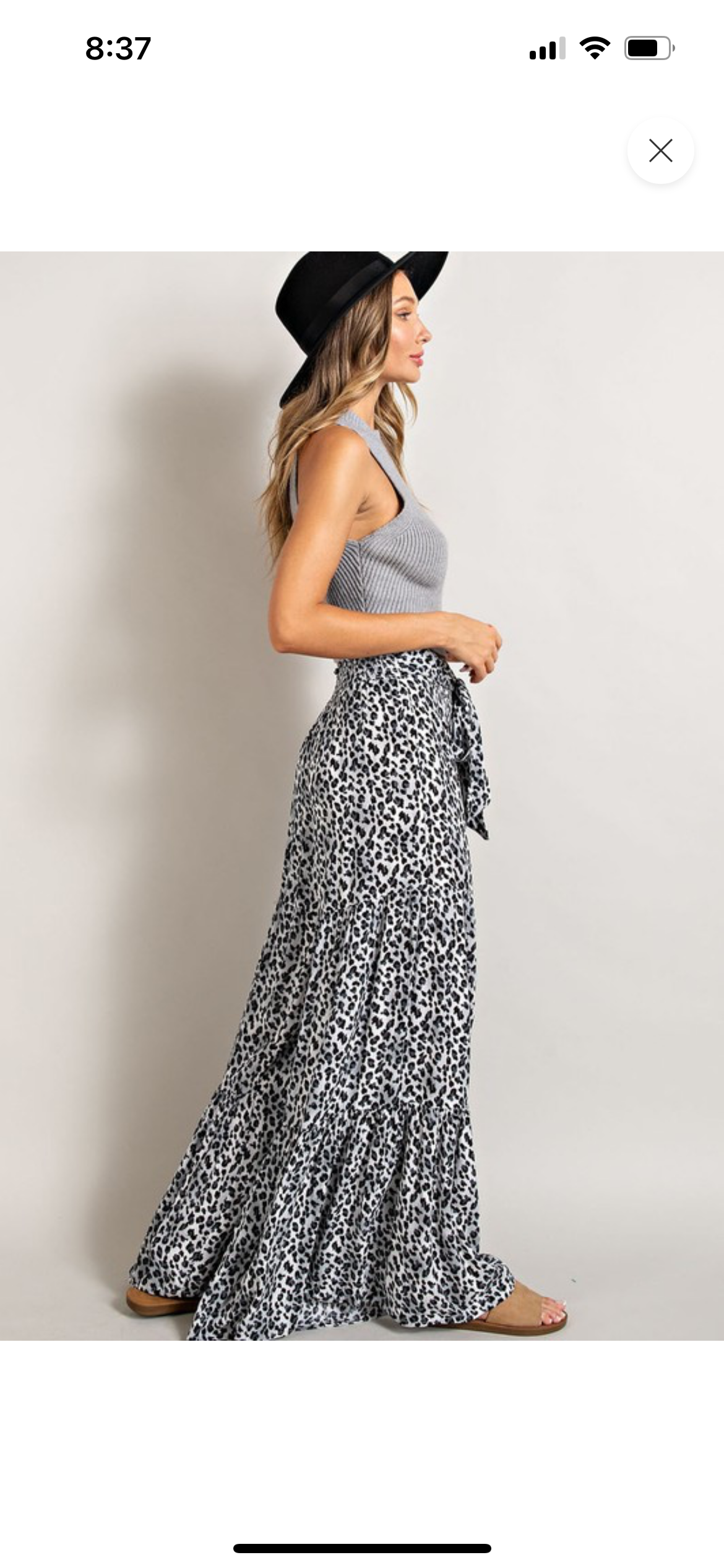 Animal Print Palazzo Pants