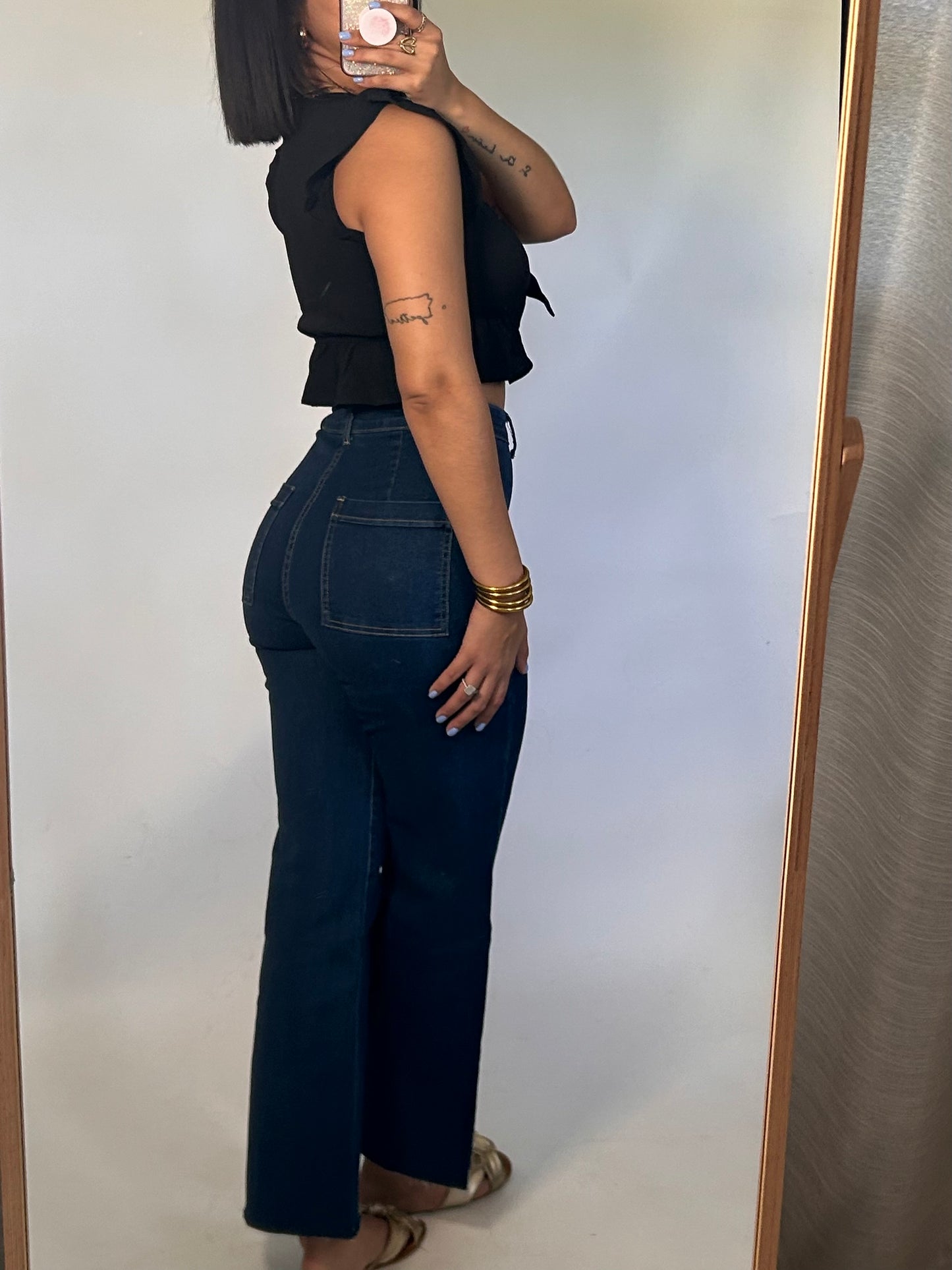 High Waist Stretch Denim