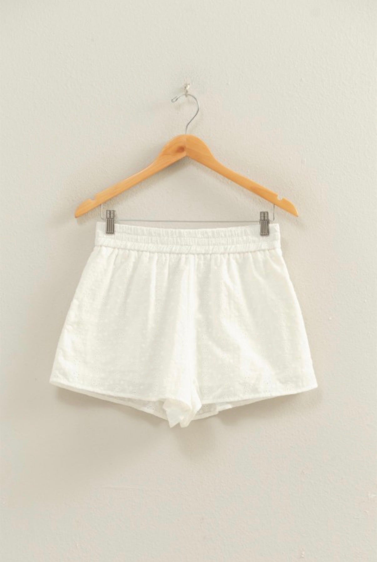 White Eyelet Shorts